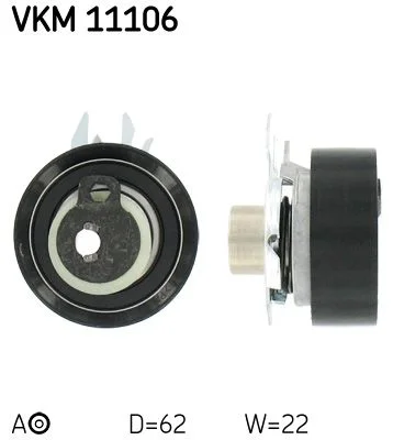 Tensioner Pulley, timing belt SKF VKM 11106