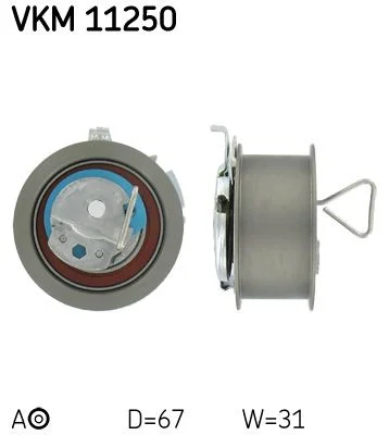 Tensioner Pulley, timing belt SKF VKM 11250