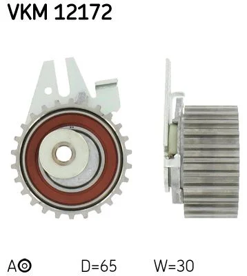 Tensioner Pulley, timing belt SKF VKM12172