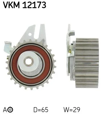 Tensioner Pulley, timing belt SKF VKM12173