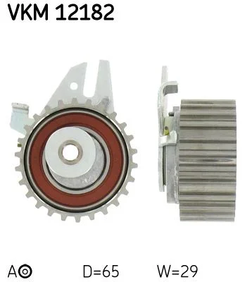 Tensioner Pulley, timing belt SKF VKM12182