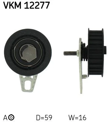 Tensioner Pulley, timing belt SKF VKM 12277