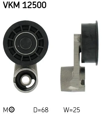 Tensioner Pulley, timing belt SKF VKM 12500