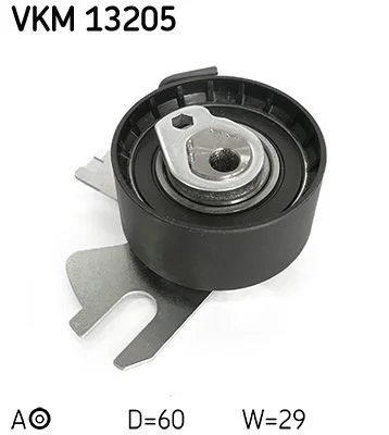 Tensioner Pulley, timing belt SKF VKM 13205