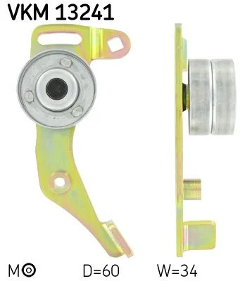 Tensioner Pulley, timing belt SKF VKM13241