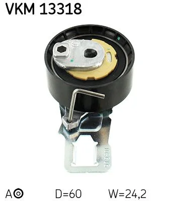 Tensioner Pulley, timing belt SKF VKM 13318