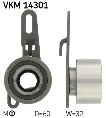 Tensioner Pulley, timing belt SKF VKM14301