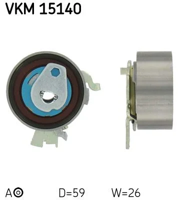 Tensioner Pulley, timing belt SKF VKM15140