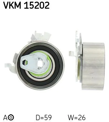 Tensioner Pulley, timing belt SKF VKM15202