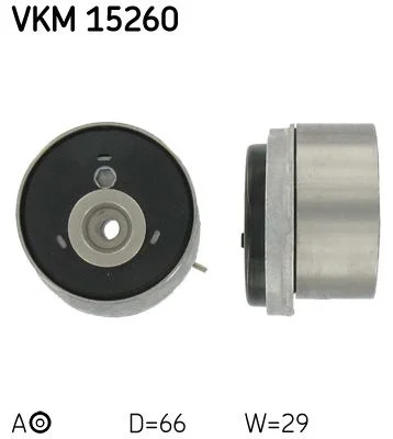Tensioner Pulley, timing belt SKF VKM15260