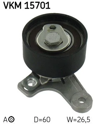 Tensioner Pulley, timing belt SKF VKM15701
