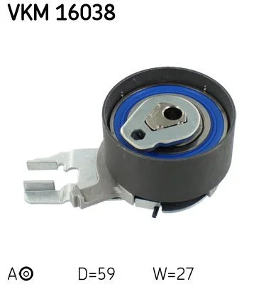 Tensioner Pulley, timing belt SKF VKM 16038