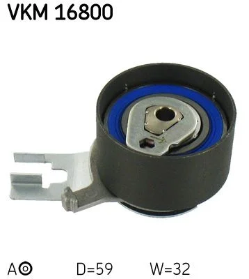 Tensioner Pulley, timing belt SKF VKM 16800
