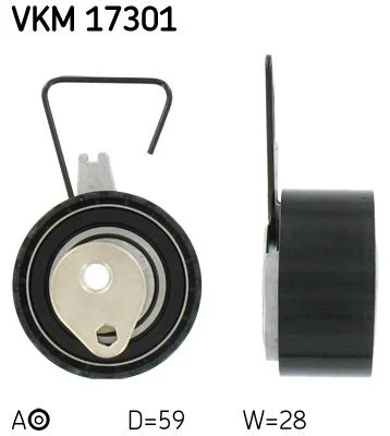 Tensioner Pulley, timing belt SKF VKM 17301