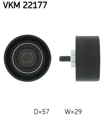 Deflection Pulley/Guide Pulley, timing belt SKF VKM 22177