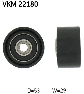 Polia de Desvio/Guia, correia distribuição SKF VKM 22180