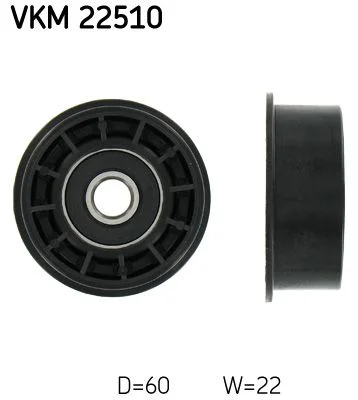 Polia de Desvio/Guia, correia distribuição SKF VKM 22510