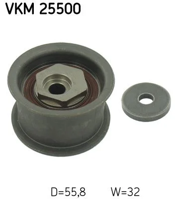 Deflection Pulley/Guide Pulley, timing belt SKF VKM 25500