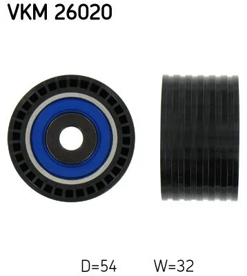 Deflection Pulley/Guide Pulley, timing belt SKF VKM 26020