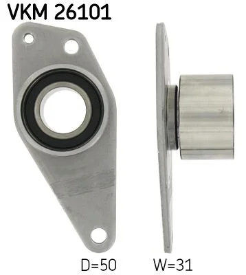 Deflection Pulley/Guide Pulley, timing belt SKF VKM 26101