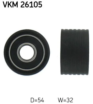 Polia de Desvio/Guia, correia distribuição SKF VKM 26105