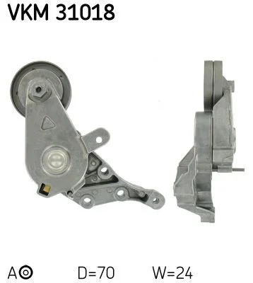 Belt Tensioner, V-ribbed belt SKF VKM 31018