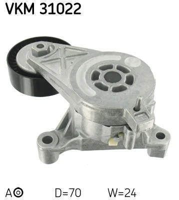 Tensioner Pulley, V-ribbed belt SKF VKM31022
