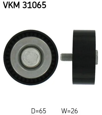 Deflection/Guide Pulley, V-ribbed belt SKF VKM 31065