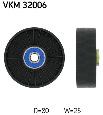 Deflection/Guide Pulley, V-ribbed belt SKF VKM 32006