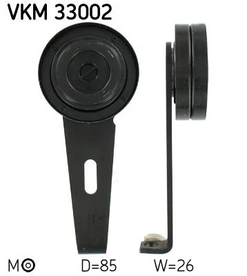 Tensioner Pulley, V-ribbed belt SKF VKM33002