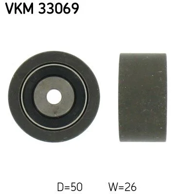 Deflection/Guide Pulley, V-ribbed belt SKF VKM 33069