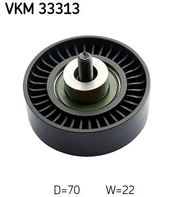 Deflection/Guide Pulley, V-ribbed belt SKF VKM33313