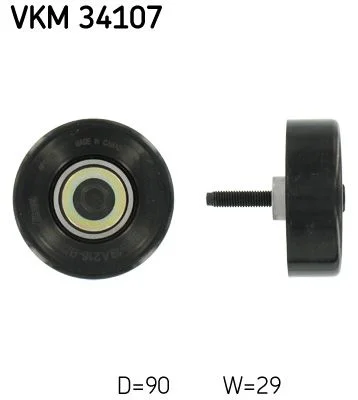 Polia de Desvio/Guia, correia do alternador SKF VKM 34107