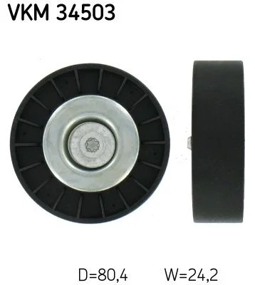 Deflection/Guide Pulley, V-ribbed belt SKF VKM 34503