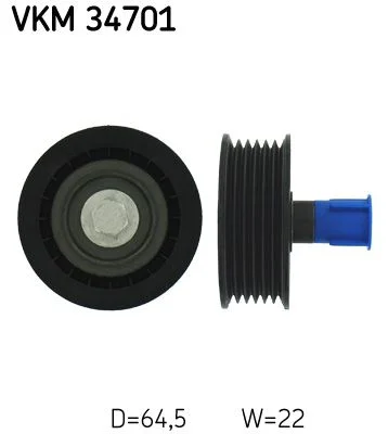 Polia de Desvio/Guia, correia do alternador SKF VKM 34701