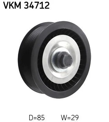 Deflection/Guide Pulley, V-ribbed belt SKF VKM 34712