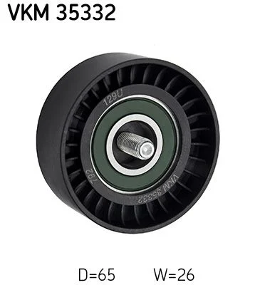 Deflection/Guide Pulley, V-ribbed belt SKF VKM 35332