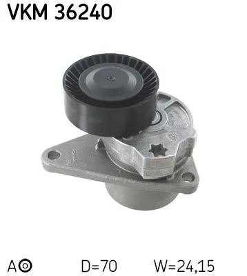 Tensioner Pulley, V-ribbed belt SKF VKM36240