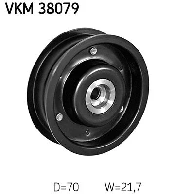 Deflection/Guide Pulley, V-ribbed belt SKF VKM 38079