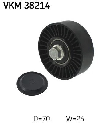 Deflection/Guide Pulley, V-ribbed belt SKF VKM 38214