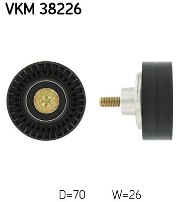 Polia de Desvio/Guia, correia do alternador SKF VKM 38226