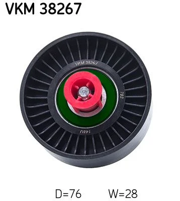 Deflection/Guide Pulley, V-ribbed belt SKF VKM 38267