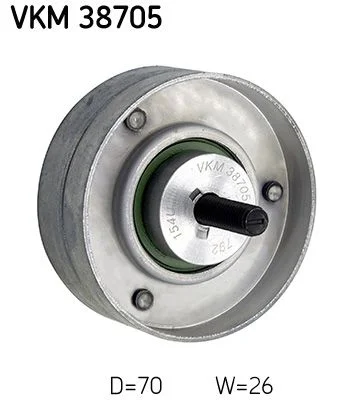 Deflection/Guide Pulley, V-ribbed belt SKF VKM 38705