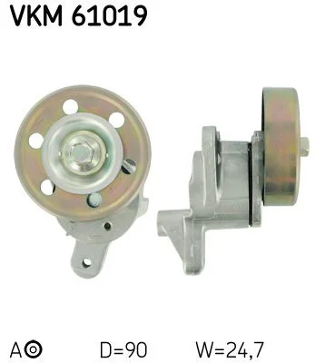 Belt Tensioner, V-ribbed belt SKF VKM 61019