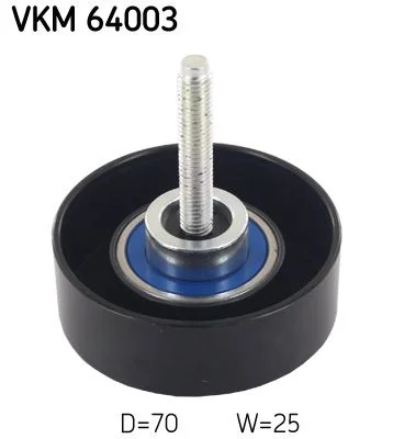 Deflection/Guide Pulley, V-ribbed belt SKF VKM 64003