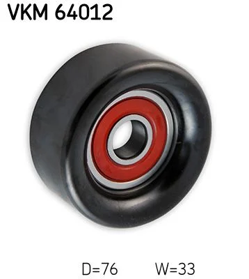 Polia de Desvio/Guia, correia do alternador SKF VKM 64012