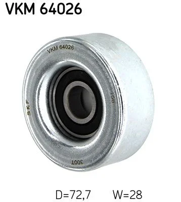Deflection/Guide Pulley, V-ribbed belt SKF VKM 64026
