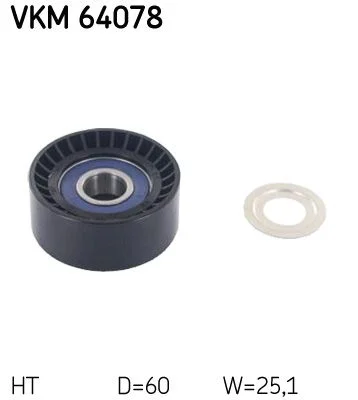 Belt Tensioner, V-ribbed belt SKF VKM 64078