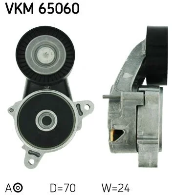 Tensioner Pulley, V-ribbed belt SKF VKM65060