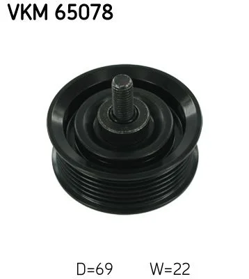 Polia de Desvio/Guia, correia do alternador SKF VKM 65078